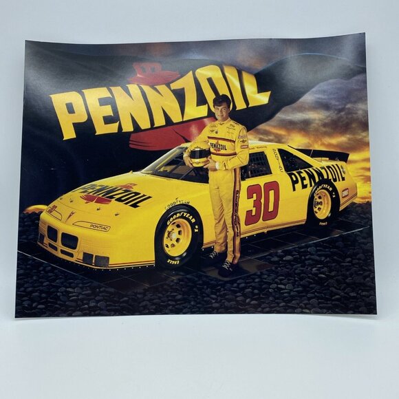 Michael Waltrip #30 1995 Pennzoil Car 8x10 NASCAR Photo of Pontiac Grand Prix - Picture 3 of 7